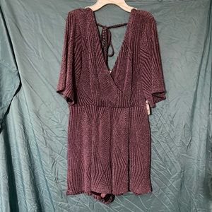 Purple Sequin Romper